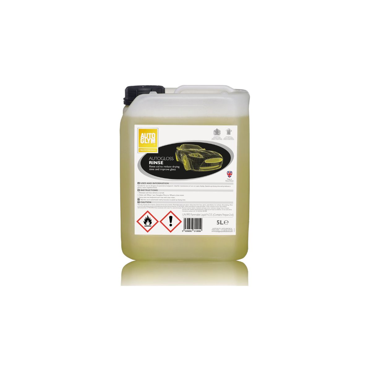 AUTO GLOSS RINSE車身撥水劑 5L